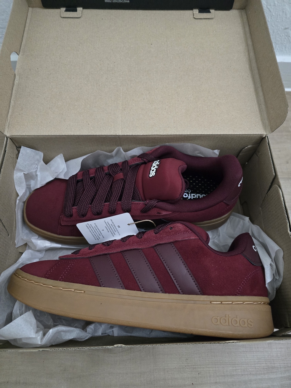 adidas Men’s Campus Grand Court Alpha Sued Sneakers with Gum Sole
